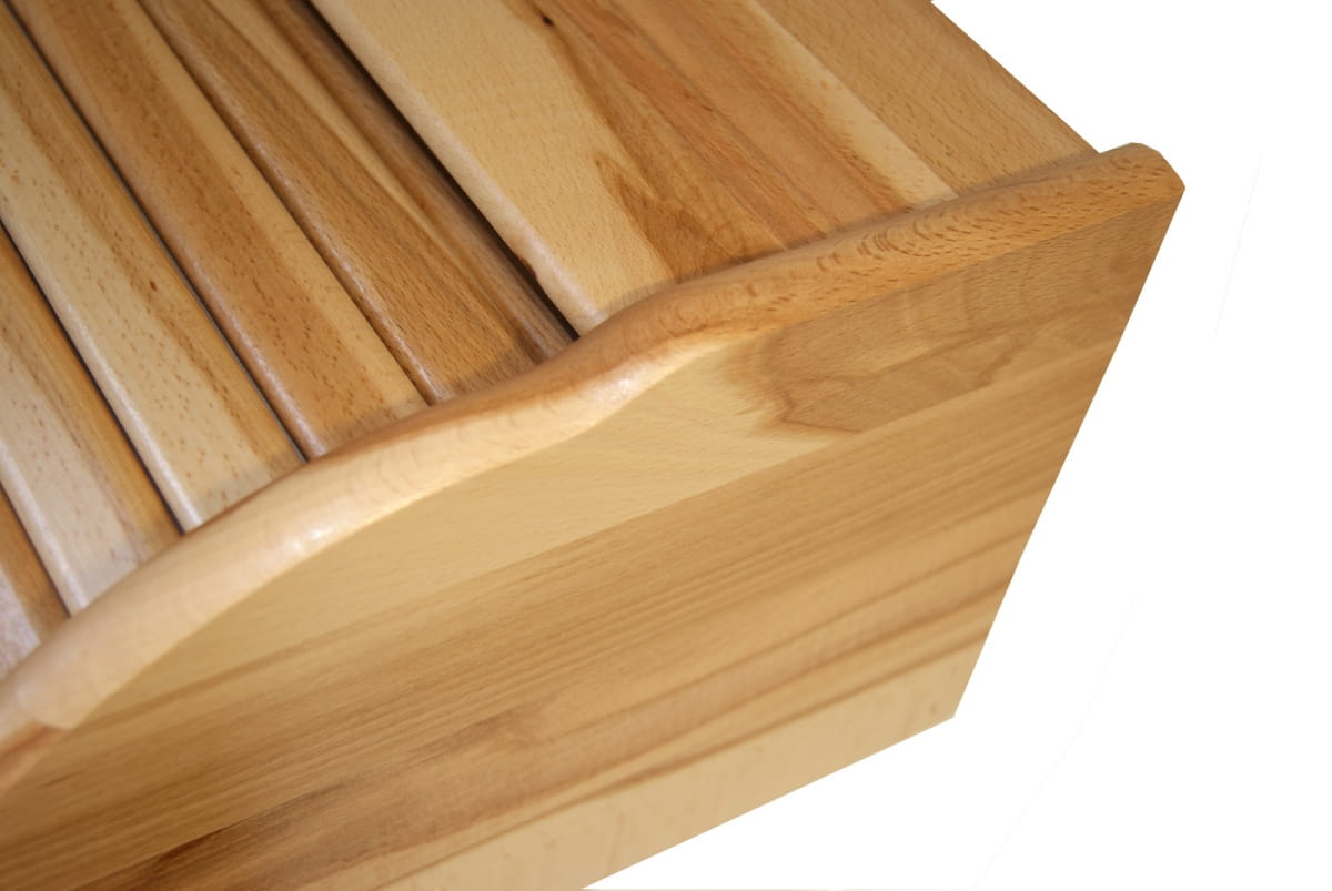 Wooden bread bin - selected wood | natural bread container | impregnated with oil | healthy heartwood | unique design