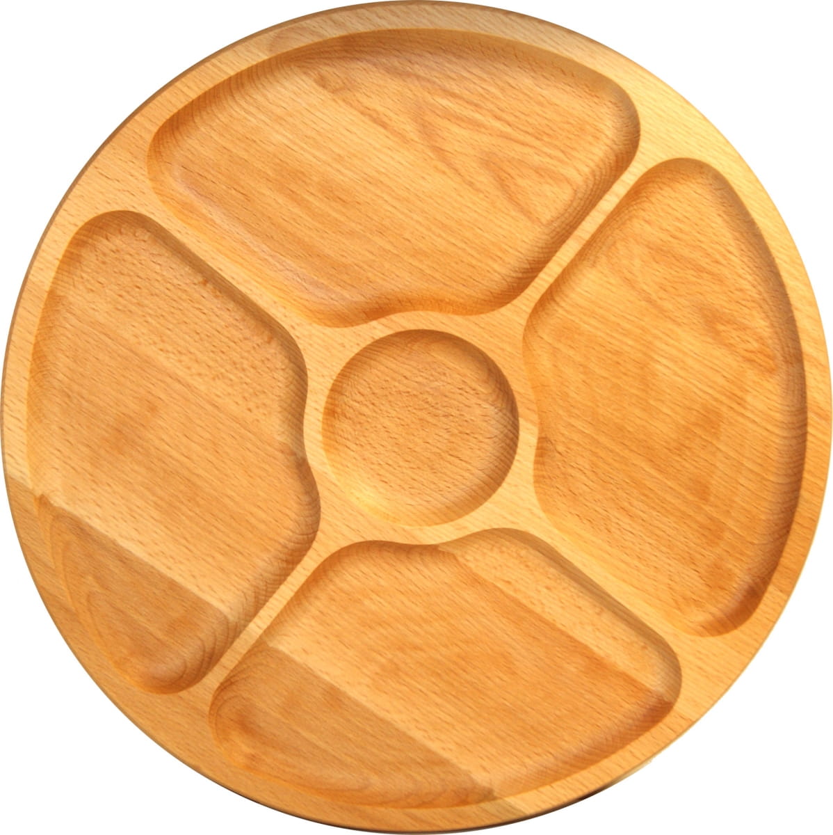 Plateau tournant pour servir fromages et charcuteries 4 COMPARTIMENTS | Plateau tournant en bois | Plat tournant pour apéritifs | Plateau tournant pour fromages et charcuteries
