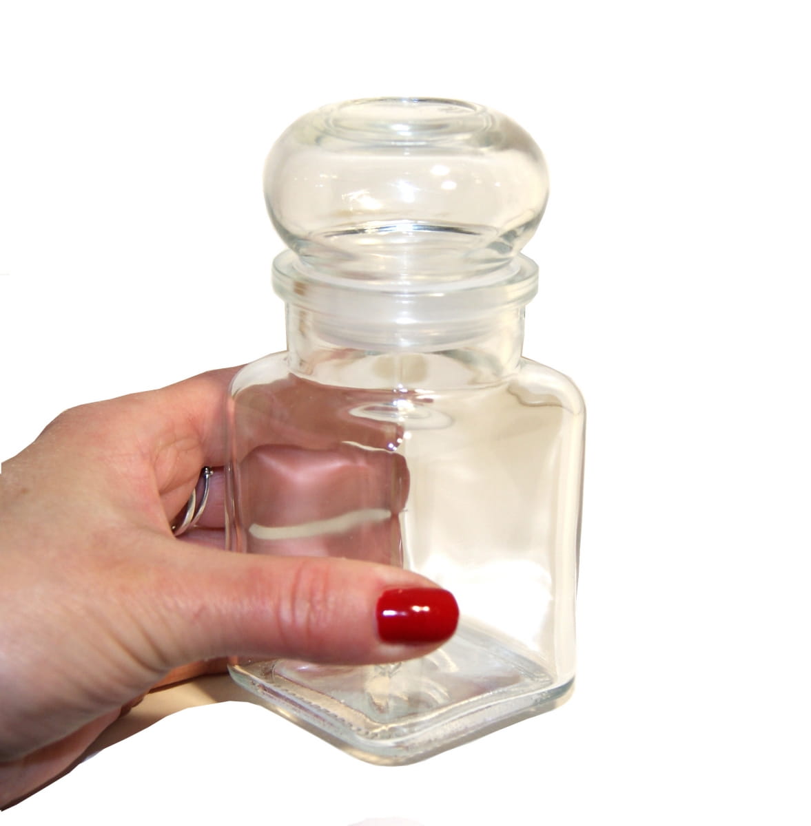 Grand pot à épices 150 ml couvercle en verre | Contenant en verre pour épices | Petit pot de cuisine pour herbes | Organisateur de cuisine | Pot à épices