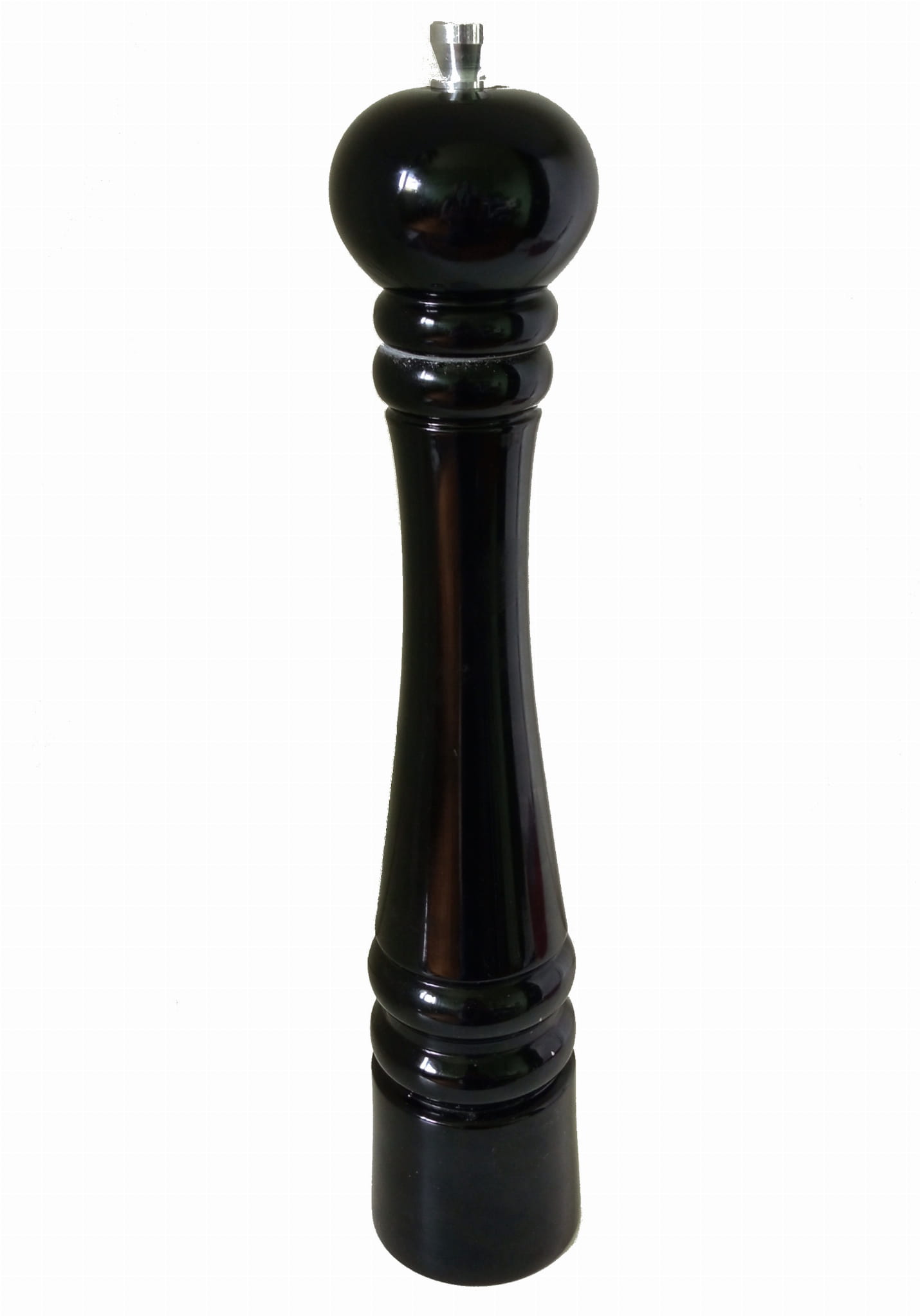 Moulin à poivre et sel avec mécanisme en acier noir 25 cm | moulin de cuisine manuel | mécanisme de broyage en acier | assaisonneur noir