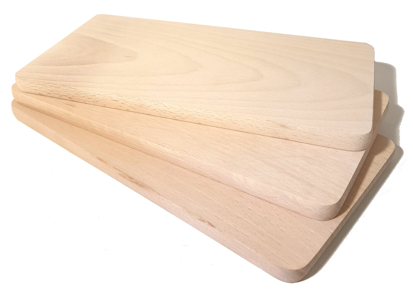 Frühstücksbrettchen 22 x 12 cm 3er Set | Küchenschneidebrett | Frühstücksbrettchen Set | Servierbrett aus Holz