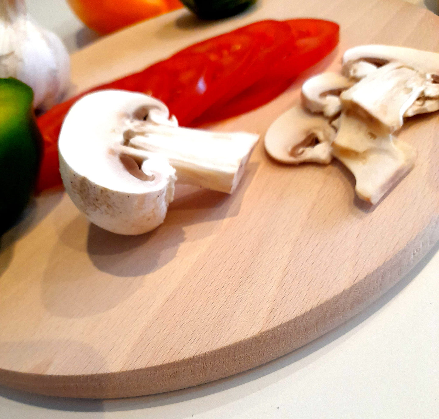 Round wooden cutting board 3 pcs HIT | set of kitchen boards | wooden serving discs | set of food cutting boards