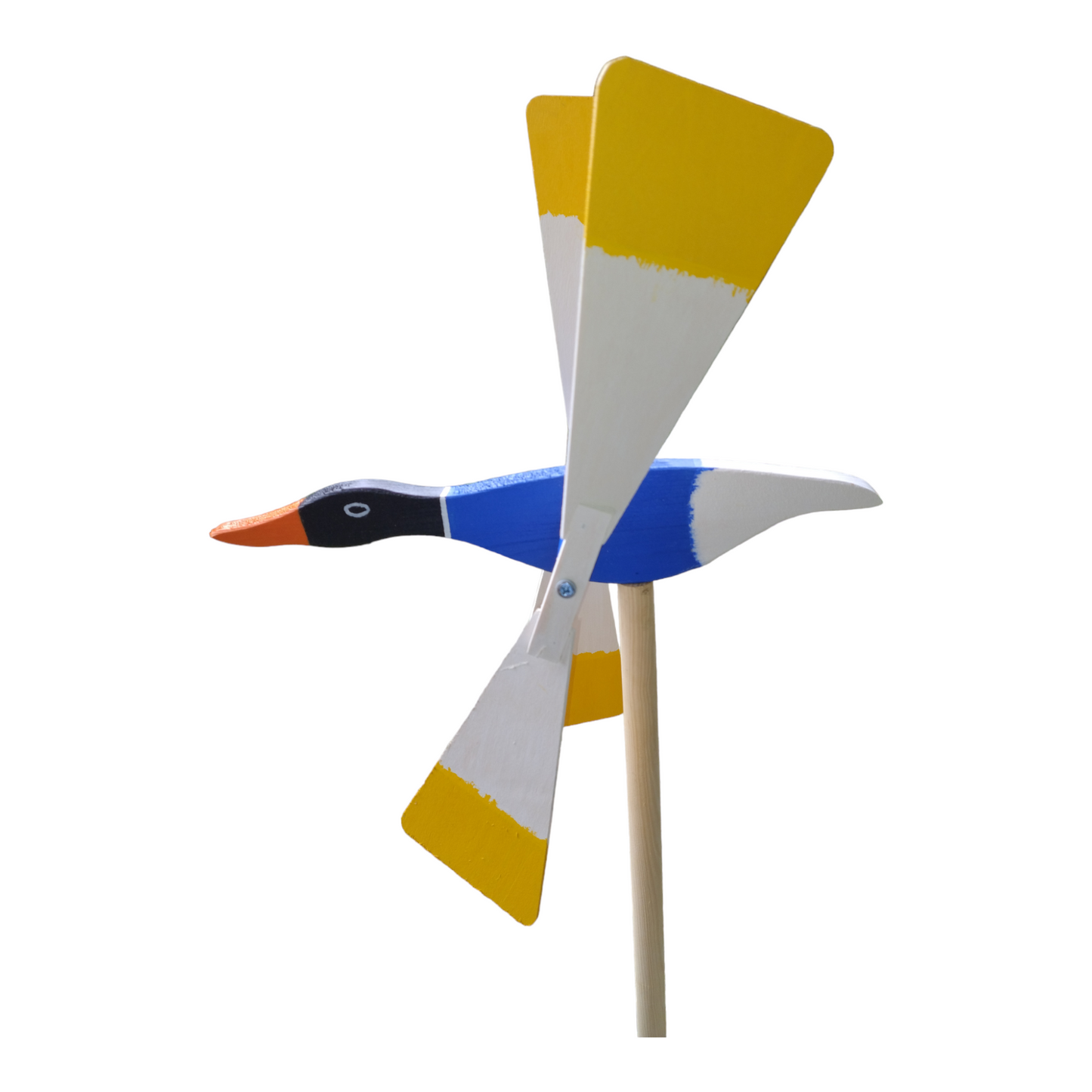 Garden windmill LARGE 47 cm duck | Decorative bird scarer | Garden windmill | Garden decoration | Bird and animal scarer