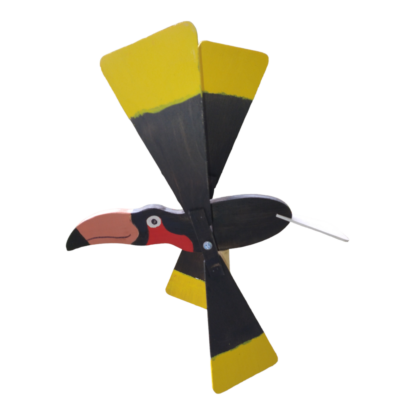 Garden windmill LARGE 47 cm toucan | garden decoration | bird scarer | colorful garden windmill | garden decoration with bird