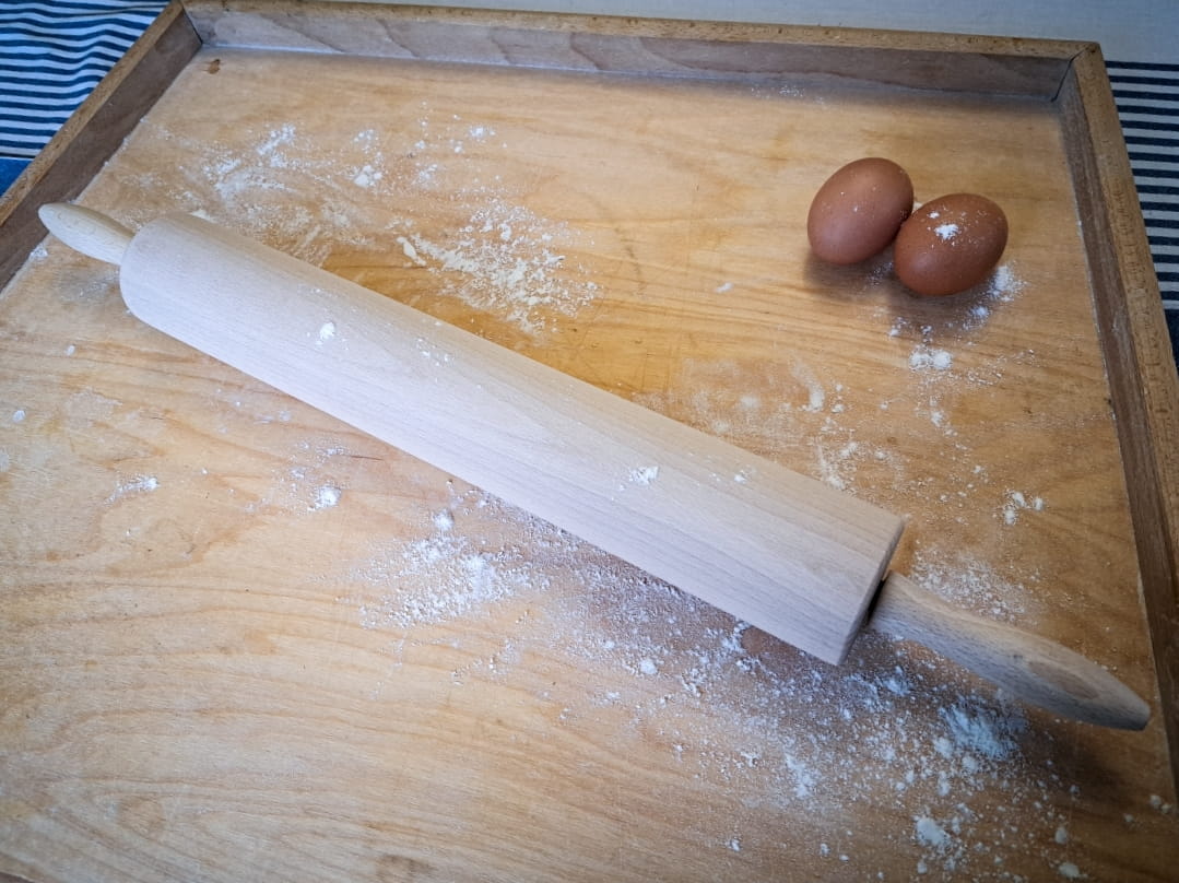 Nudelholz 61 cm - lang | Küchen-Nudelholz aus Holz | Nudelholz für Süßwaren | Nudelholz zum Backen | Pizzaroller | Teigrolle