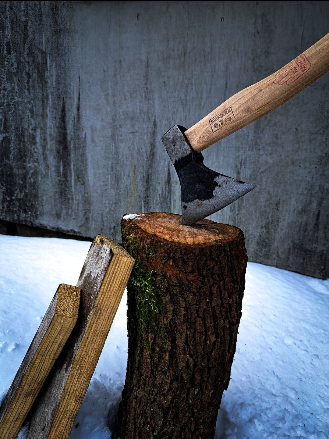 Axe - handcrafted 36 cm | Hand-forged axe | Solid universal axe | Camping tool | Wood axe