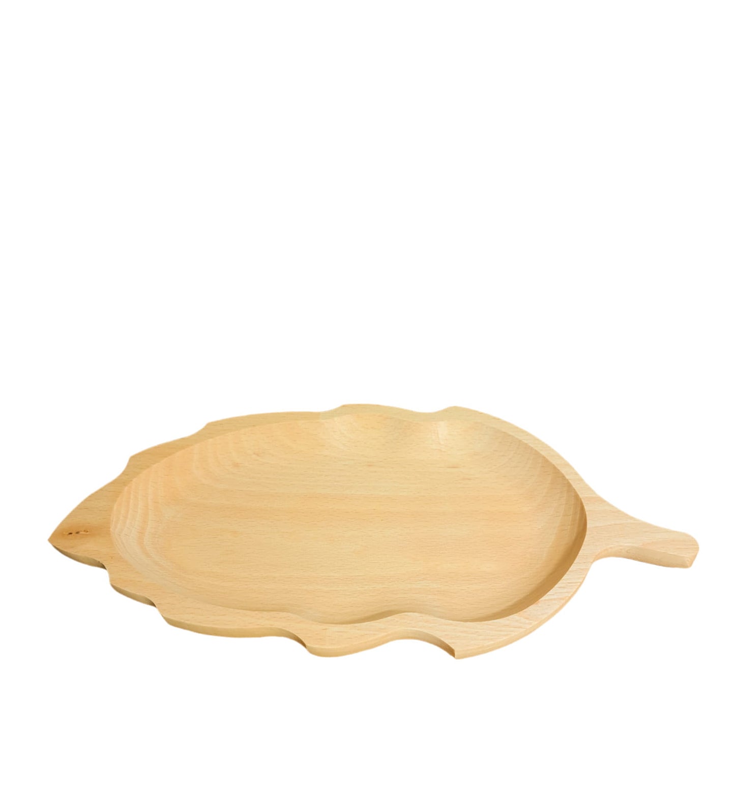 Assiette en bois en forme de feuille Ensemble de 6 pièces | Plat décoratif | Bol en bois | Plateau de service | Décoration de table | Plat en feuille écologique