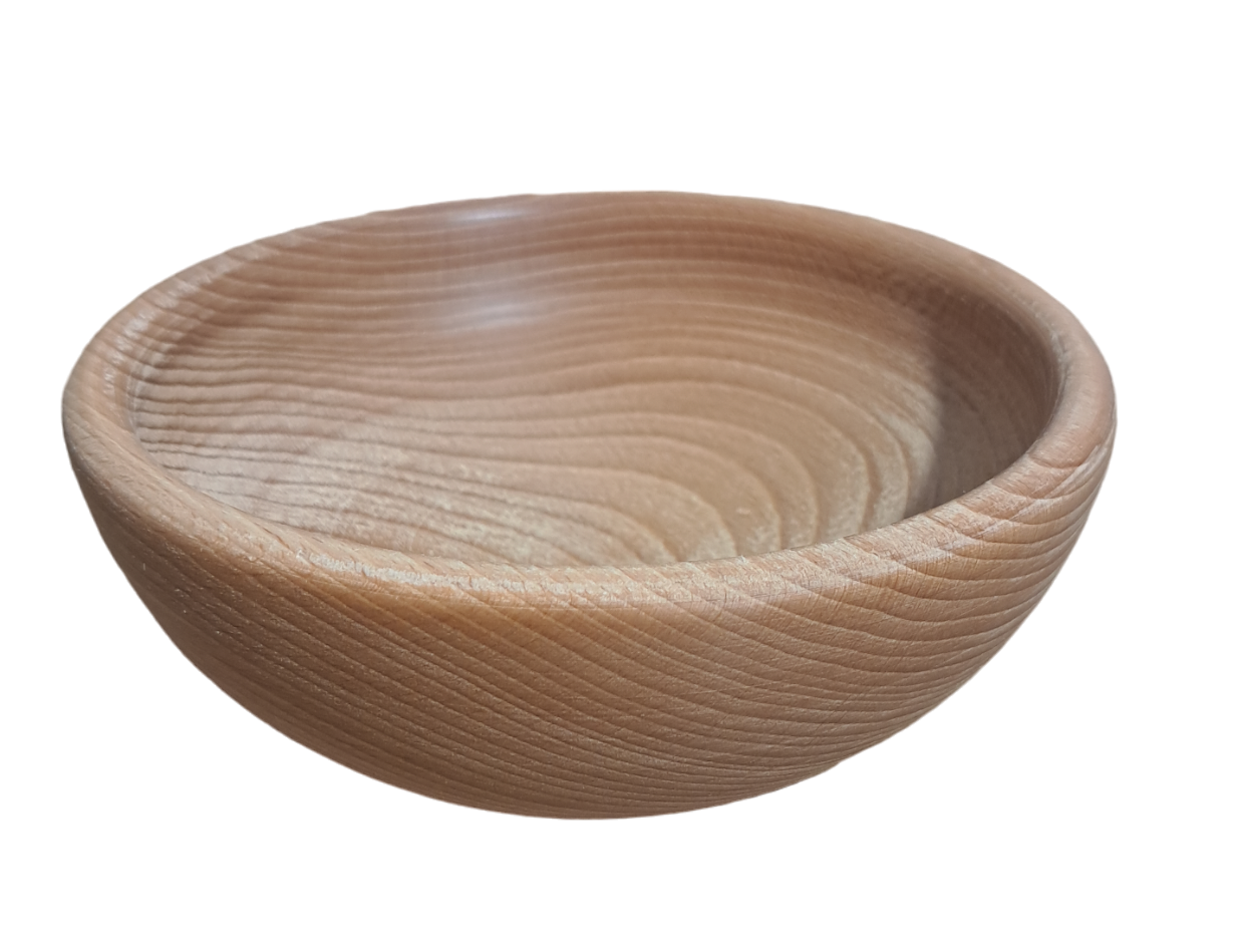 Holzschale Buche gedämpft 18 cm | Buchenholzschale | natürliche Holzschale | Öko-Futternapf | rund 18 cm