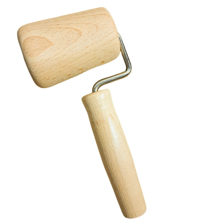 Rolling Pin Slanted for Roasting Pan | Wooden Rolling Pin for Forms | Kitchen Rolling Pin Slanted | Rolling Pin for Baking | Roller for Dough and Baking Forms