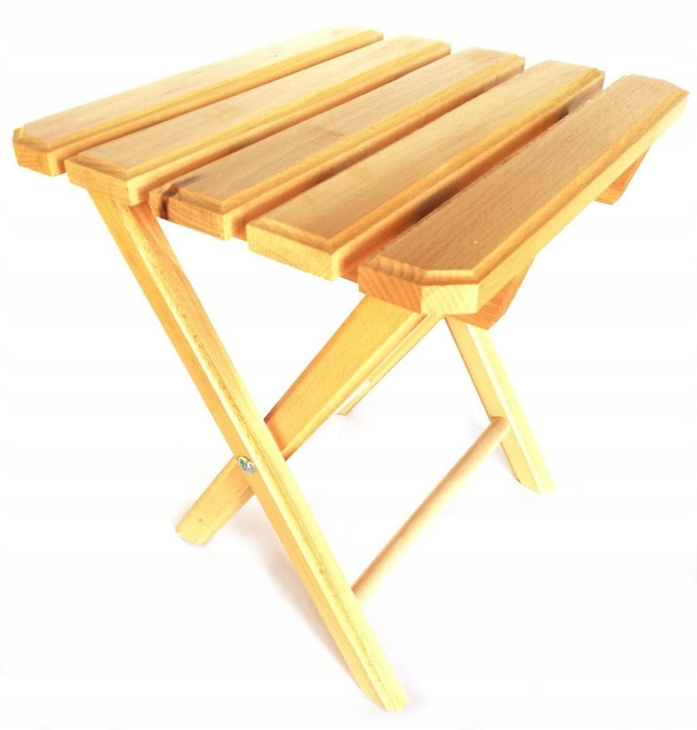 Unpainted wooden folding chair | Natural wooden folding chair | Unvarnished wooden folding chair | Eco wooden chair
