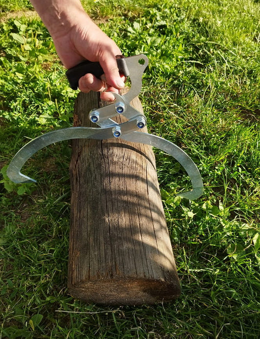 Kleszcze do drewna - chwytak do drewna 300 mm | Szczypce do przenoszenia drewna | Metalowy uchwyt do bali | Narzędzie leśne do chwytania drewna