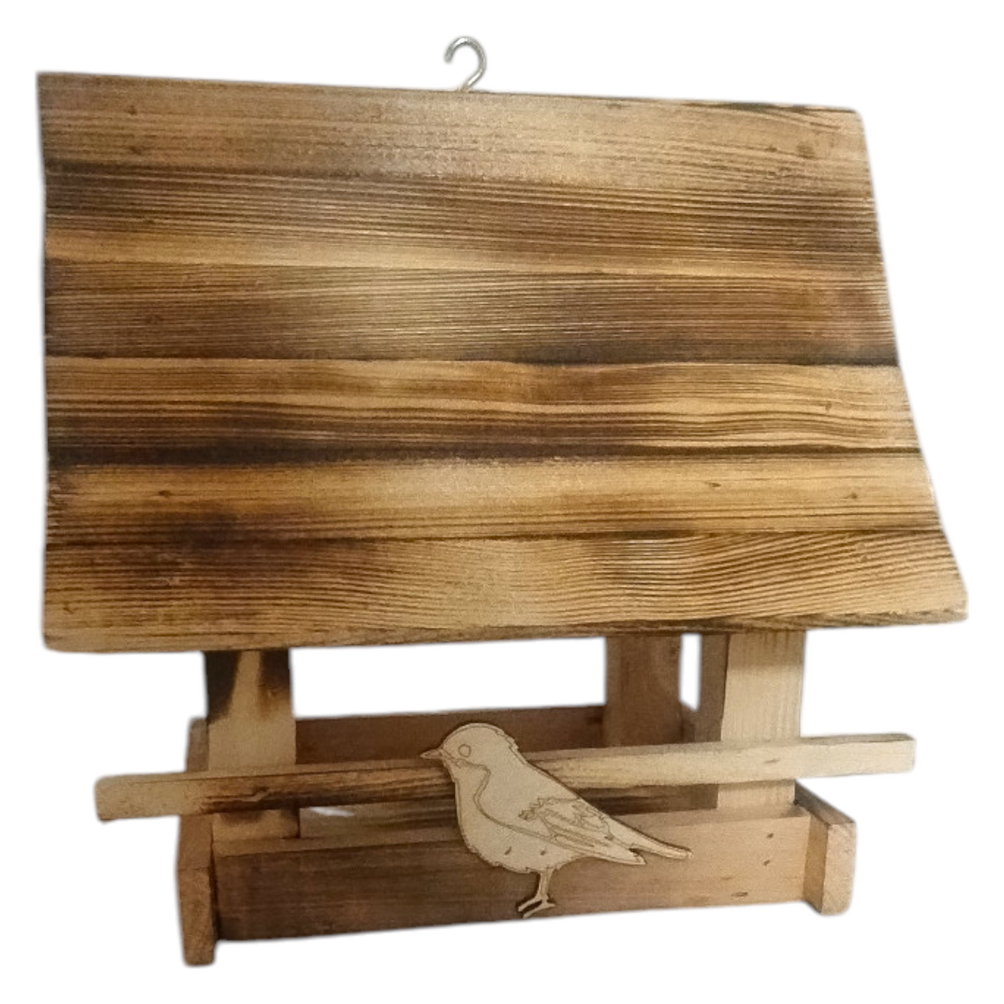 Small wooden bird feeder | Wooden birdhouse | Mini wooden bird feeding station | Garden birdhouse