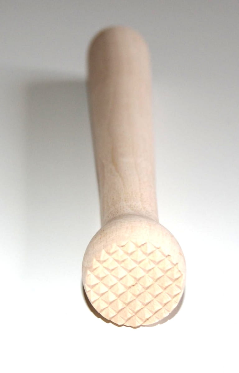 Pilon en bois de 22 cm | muddler pour cocktails | écraseur d'ail | pilon en bois pour bar | accessoire pour boissons