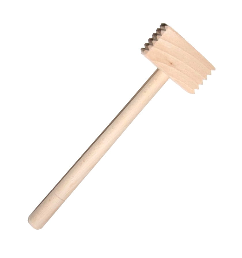 Fleischklopfer aus Holz Quadratisch 30 cm | Küchenstößel aus Holz | Fleischklopfer aus Holz | Küchenhammer aus Holz 30 cm