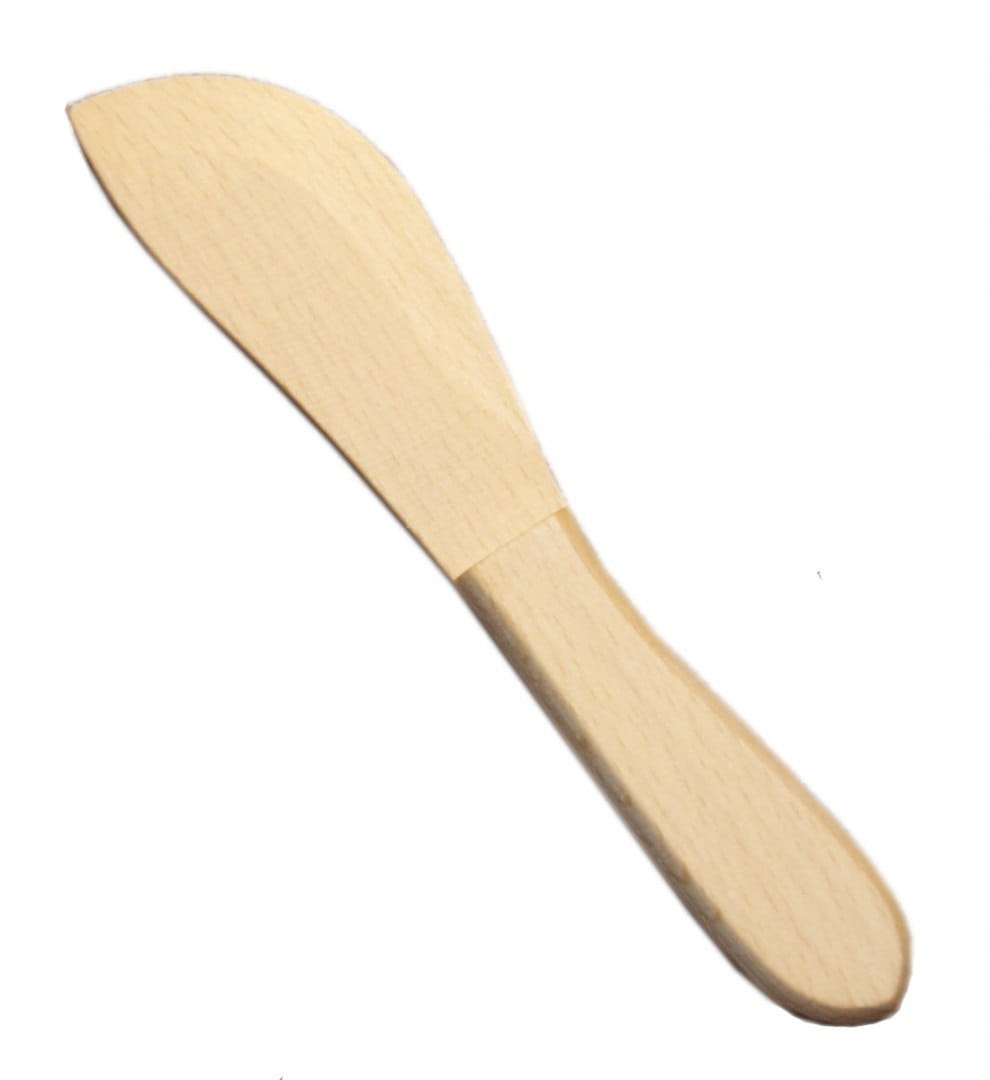 Butter and lard knife with handle 17 cm - oiled | wooden spreading knife | breakfast knife | kitchen knife | spread and cheese knife