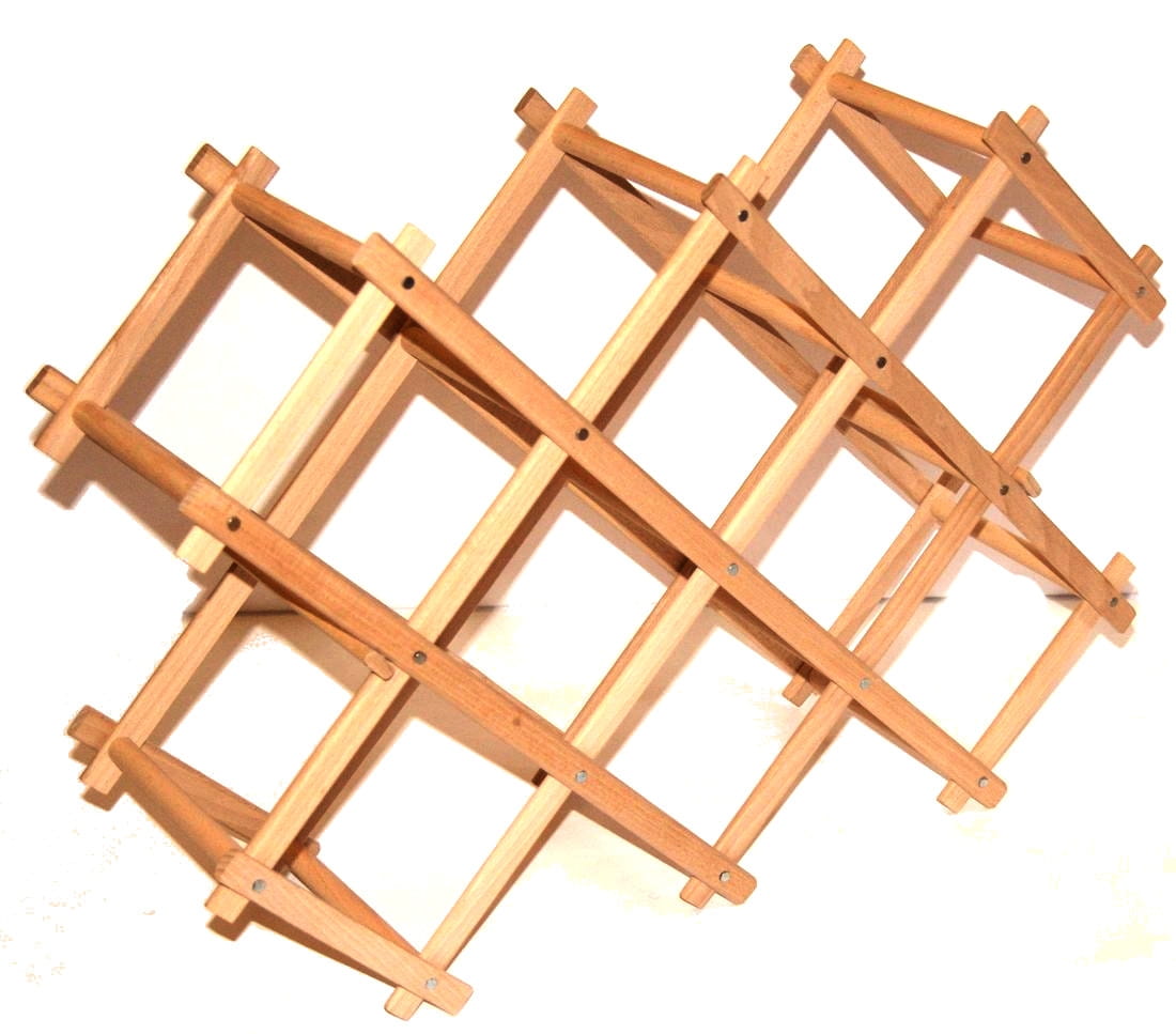 Folding wooden wine rack | Wooden bottle rack | Folding wine organizer | Wooden wine rack | Bottle shelf