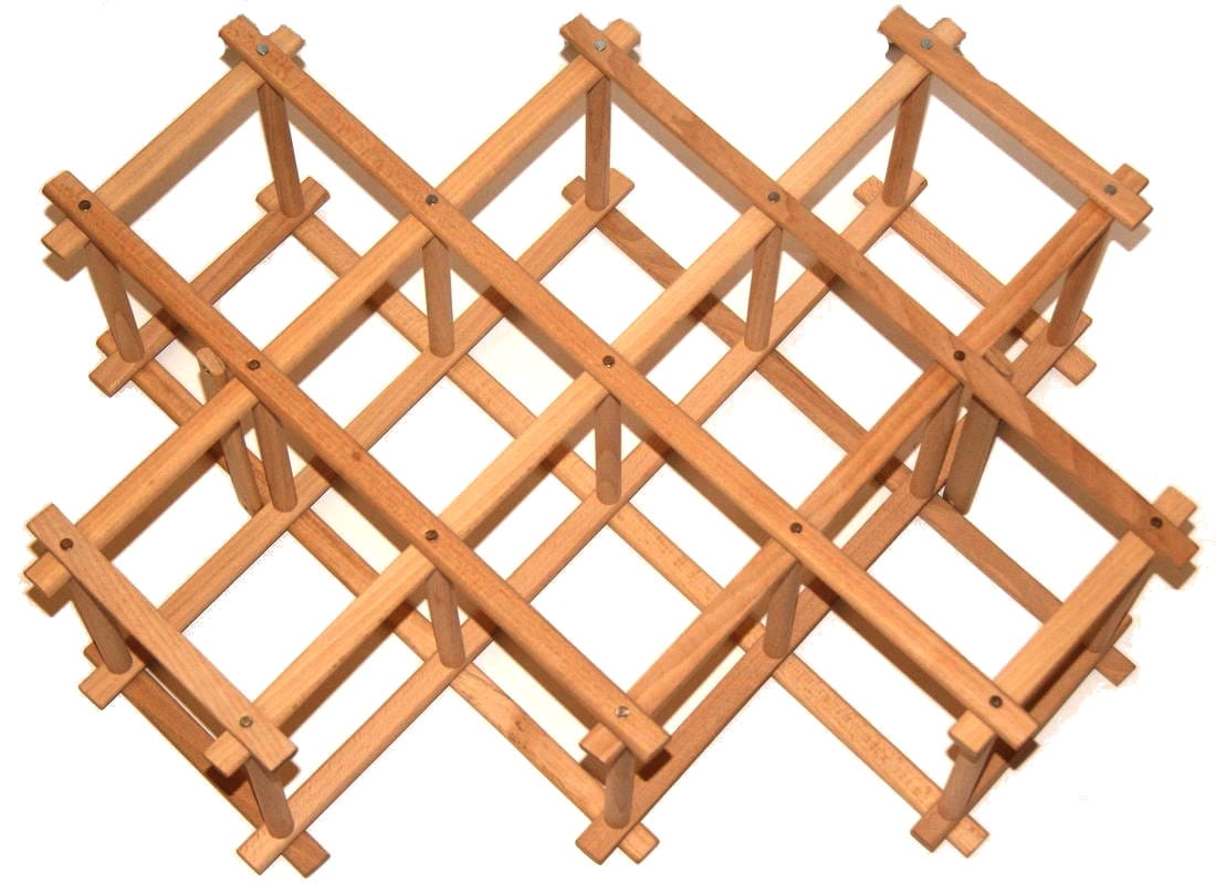 Folding wooden wine rack | Wooden bottle rack | Folding wine organizer | Wooden wine rack | Bottle shelf