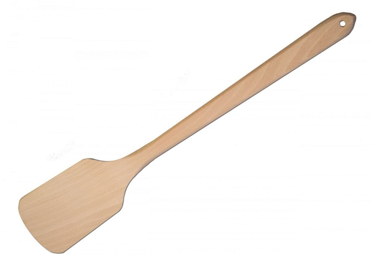 Spatule de cuisine de camp ou de chaudière, hêtre 80 cm OW | cuillère en bois de cuisine | spatule gastronomique | louche en bois pour mélanger