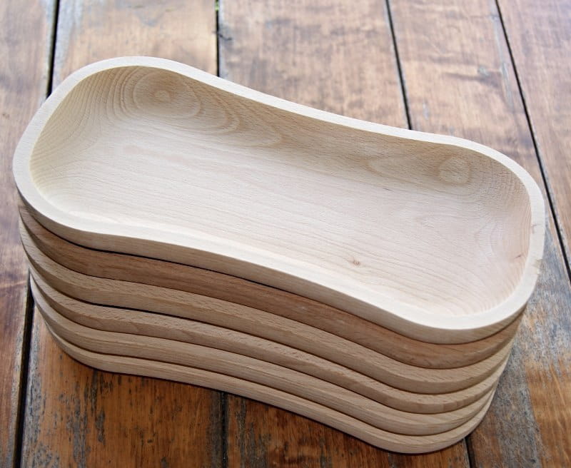 Wooden Plate Set of 6 - Tray | Set of Wooden Plates | Natural Wooden Tray | Wooden Serving Platter