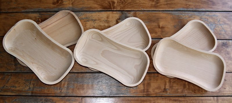 Wooden Plate Set of 6 - Tray | Set of Wooden Plates | Natural Wooden Tray | Wooden Serving Platter