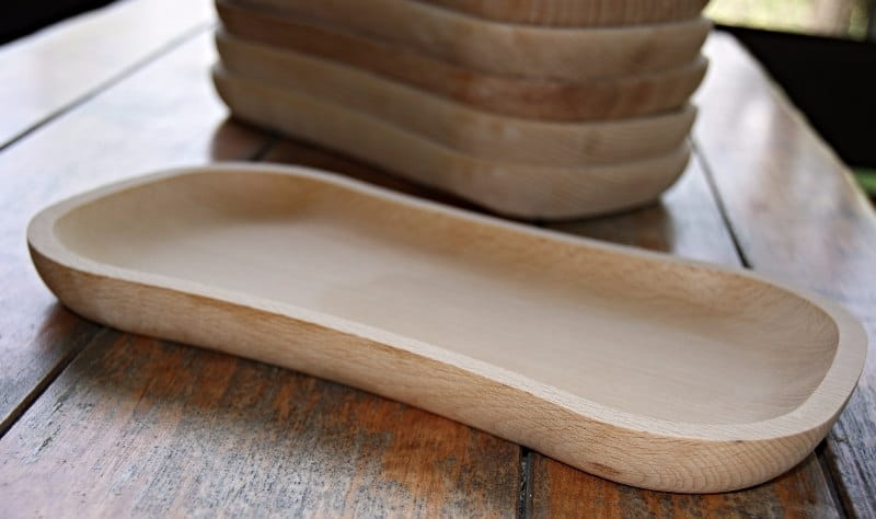 Wooden Plate Set of 6 - Tray | Set of Wooden Plates | Natural Wooden Tray | Wooden Serving Platter