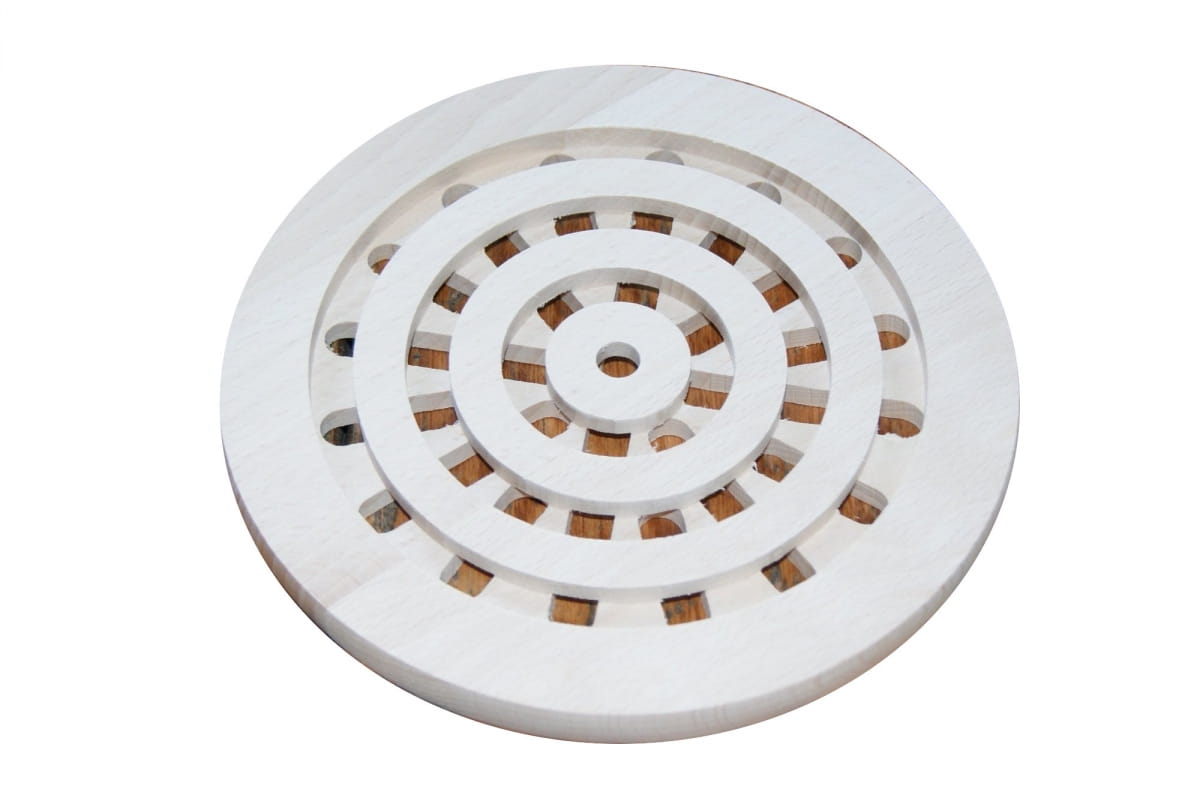 Universal wooden pot stand Round 20 cm | Wooden kitchen stand | Table stand for dishes | Pad 20 cm