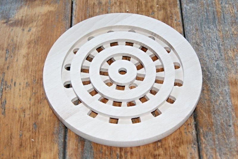 Universal wooden pot stand Round 20 cm | Wooden kitchen stand | Table stand for dishes | Pad 20 cm
