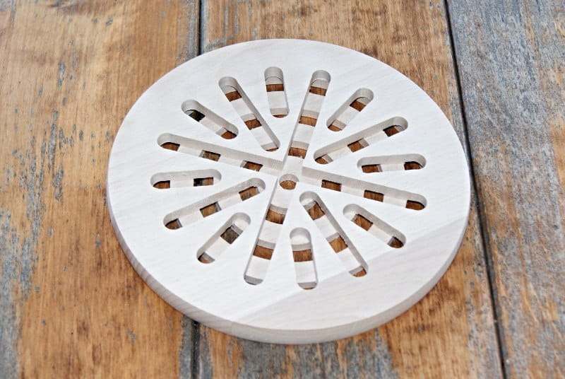 Universal wooden pot stand Round 20 cm | Wooden kitchen stand | Table stand for dishes | Pad 20 cm
