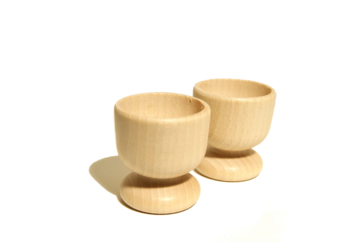 Coquetiers 2 pièces | Coquetiers | Supports à œufs | Supports à œufs | Coquetiers en bois 2 pièces