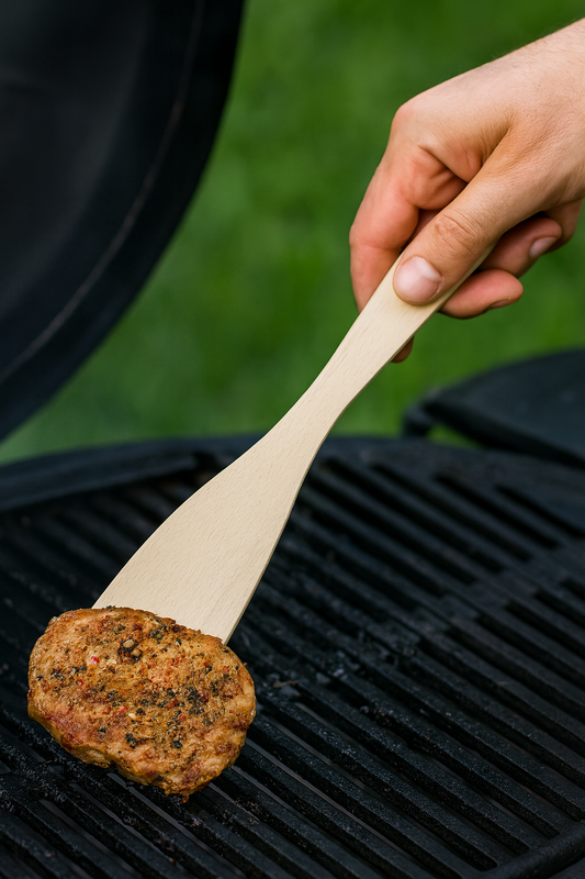 Łopatka drewniana Zwykła Mini 24 cm | Łyżka kuchenna drewniana | Szpatułka drewniana mała | Drewniana łopatka do gotowania | Eko akcesoria