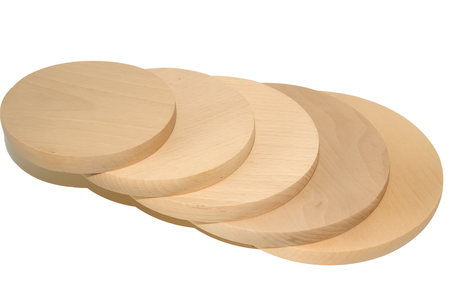 bambus schneidebrett rund Schneidebrett rund Buche – 5er-Set