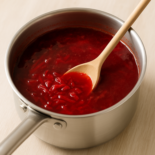 Chłopcy z Rancza / Ranch Boys Łyżka szwedzka owalna mieszająca barszcz czerwony w garnku