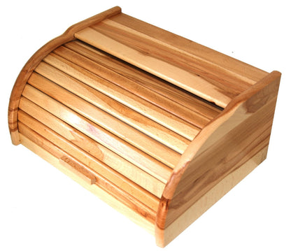 Wooden bread bin - selected wood | natural bread container | impregnated with oil | healthy heartwood | unique design