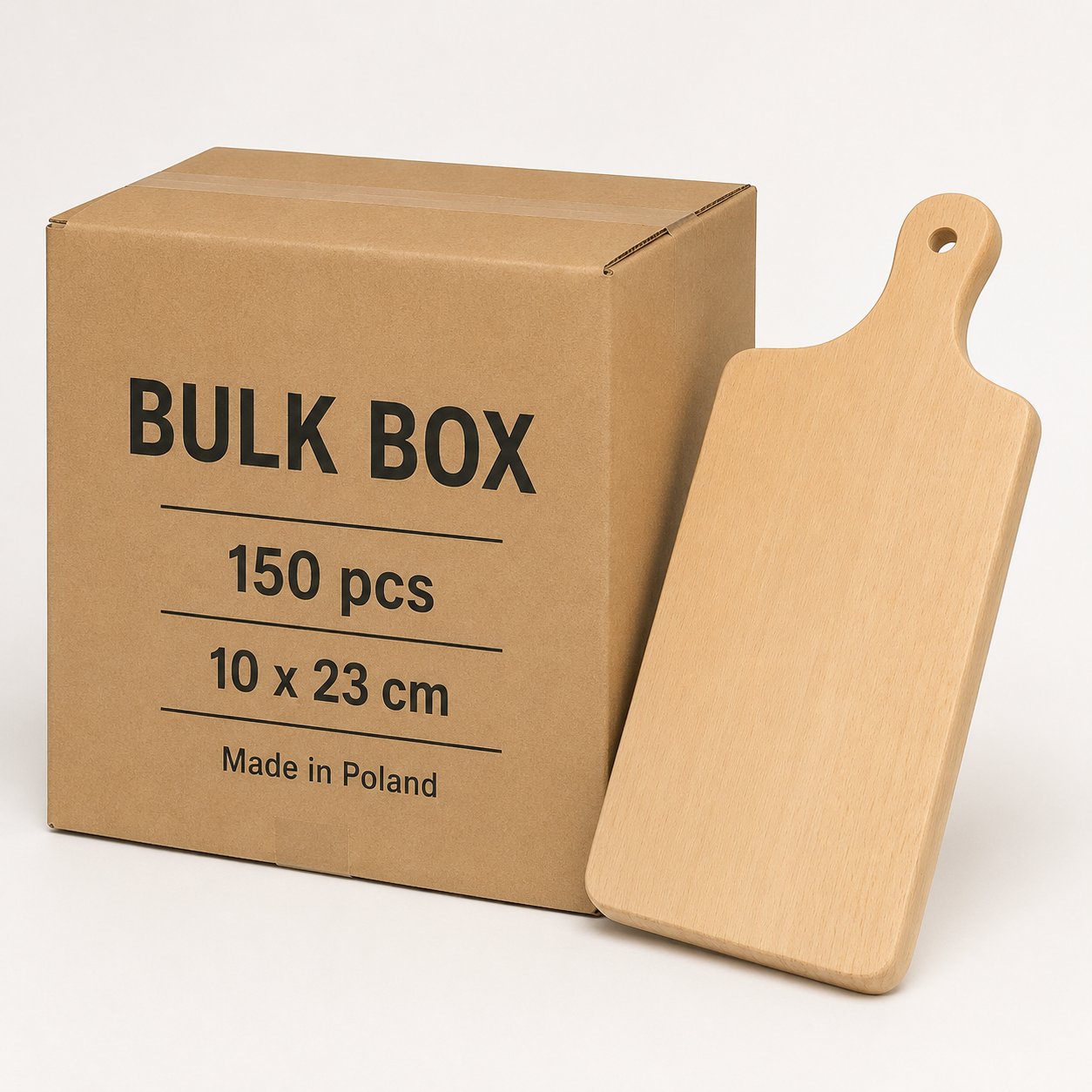 Bulkdoos 10x23 cm – Klassieke beukenplanken voor gravure en personalisatie