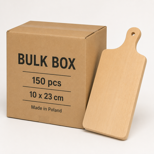 Bulkdoos 10x23 cm – Klassieke beukenplanken voor gravure en personalisatie
