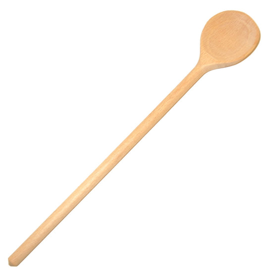 Łyżka drewniana okrągła do musztardy 38 mm - 25 cm | Drewniana łyżeczka kuchenna | Łyżka do sosów | Ekologiczna łyżka z drewna