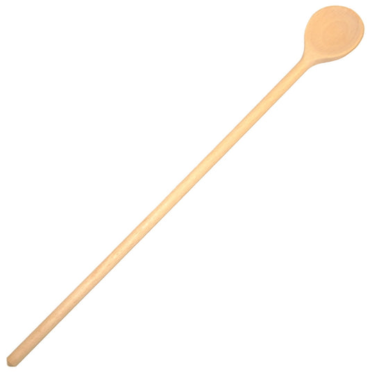 Łyżka drewniana Okrągła do musztardy 38 mm - 35 cm | drewniana łyżeczka kuchenna | naturalna łyżka do sosów | ekologiczna łyżka do przypraw