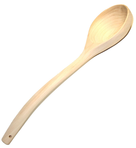 Chochla łyżka do sauny czerpak 40 cm RZEŹBIONA | drewniany nabierak do sauny | dekoracyjna łyżka sauna SPA | ręcznie rzeźbiony czerpak drewno
