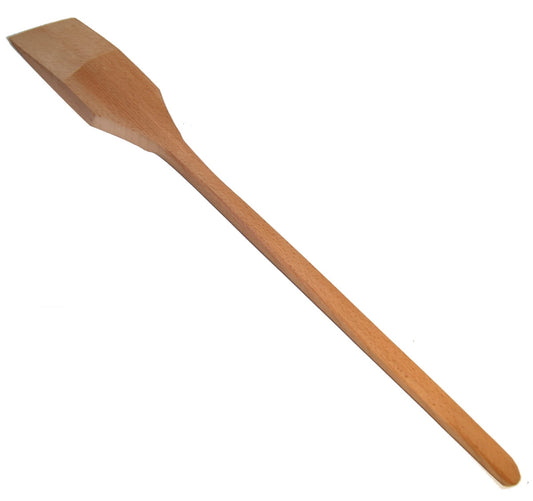 Warzecha łopata do kuchni polowej lub kotła 60 cm buk parzony olejowany | drewniana łyżka kuchenna | łopatka gastronomiczna | chochla drewniana