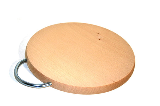 Deska do krojenia z uchwytem okrągła 20 cm | deska kuchenna drewniana | deska serwująca | deska do serów i przekąsek | okrągła deska stołowa
