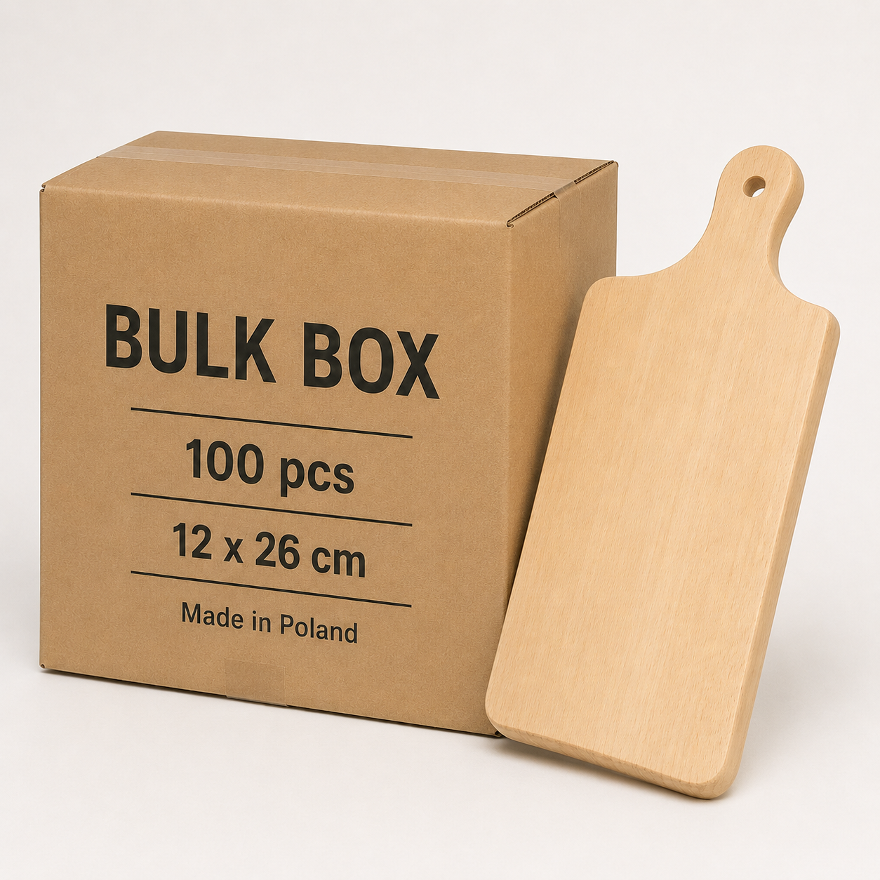 Prostokątne deski bukowe 12×26 cm – Bulk Box 100 szt. do graweru i personalizacji – Chłopcy z Rancza