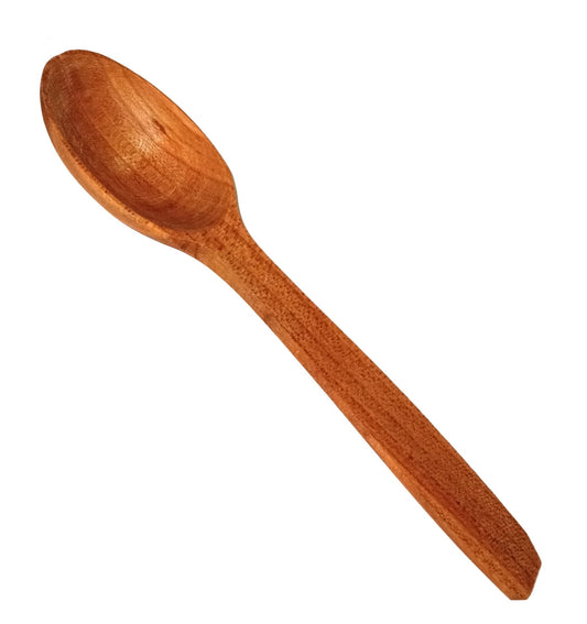 Łyżka z drewna czereśniowego Średnia 20 cm | Drewniana łyżka kuchenna ekologiczna | Naturalna łyżka do gotowania | Łyżka drewniana 20 cm