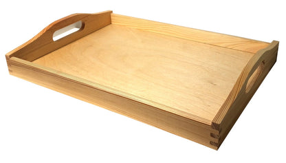Taca drewniana śniadaniowa do serwowania | Taca drewniana na posiłki | Taca do łóżka | Drewniana podstawka do jedzenia | Breakfast Wooden Tray