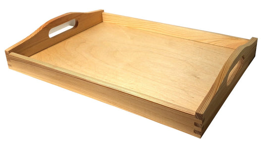 Taca drewniana śniadaniowa do serwowania | Taca drewniana na posiłki | Taca do łóżka | Drewniana podstawka do jedzenia | Breakfast Wooden Tray