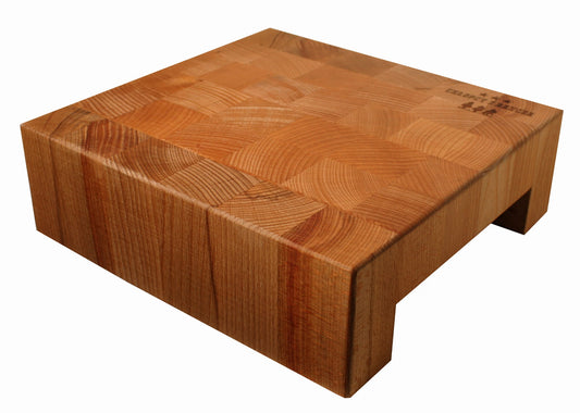 Deska do krojenia BLOK 25x24x8 cm | Blok kuchenny do siekania | Stolik kuchenny drewniany | Gruba deska do cięcia | Solidny blat do krojenia