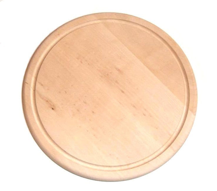 Deska do krojenia drewniana okrągła 25 cm z rowkiem | deska kuchenna drewniana | deska drewniana okrągła | deska z rowkiem | blat drewniany
