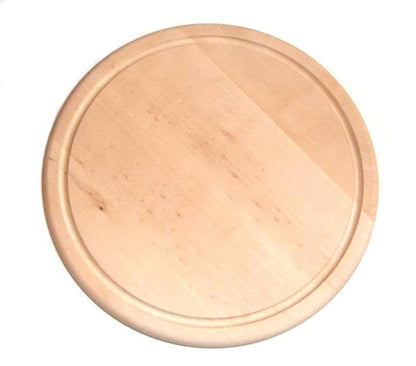 Deska do krojenia drewniana okrągła 25 cm z rowkiem | deska kuchenna drewniana | deska drewniana okrągła | deska z rowkiem | blat drewniany