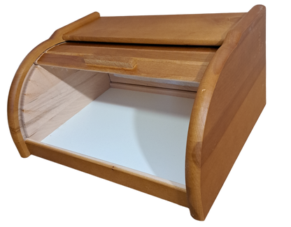 Chlebak drewniany - duży dąb | pojemnik na pieczywo | drewniany organizer na chleb | praktyczny schowek kuchenny | naturalny dębowy chlebak