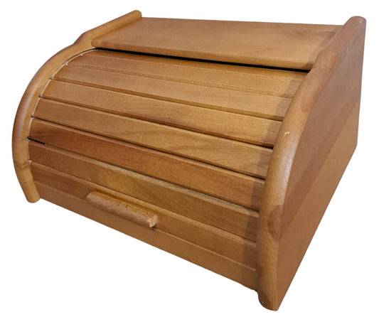 Chlebak drewniany - duży dąb | pojemnik na pieczywo | drewniany organizer na chleb | praktyczny schowek kuchenny | naturalny dębowy chlebak