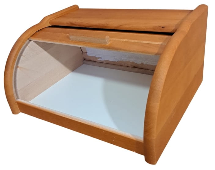 Chauffe-pain en bois - petit en bouleau | conteneur à pain | chauffe-pain en bois de cuisine | boîte à pain | organisateur de cuisine | mini chauffe-pain